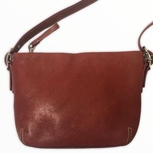 Coach vintage y2k red leather mini duffle bag